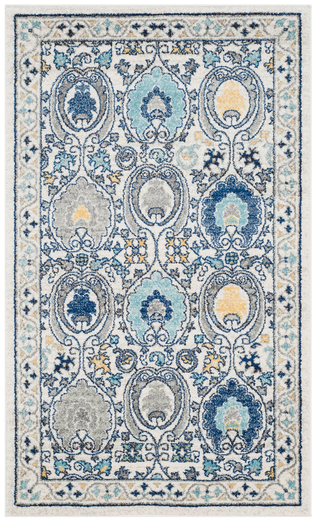 Evoke Border Medallion 2'-2" X 4' Area Rug